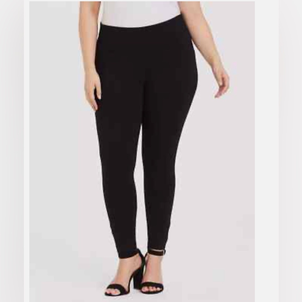 Torrid Studio Ponte Slim Fix Pixie Pull On Pant Black 4R